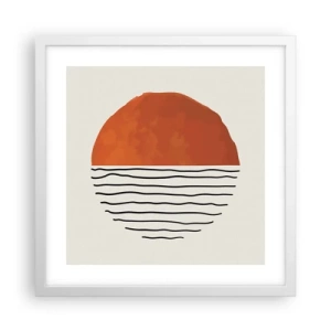 Poszter fekete keretben - Japán hangulatban - 40x40 cm