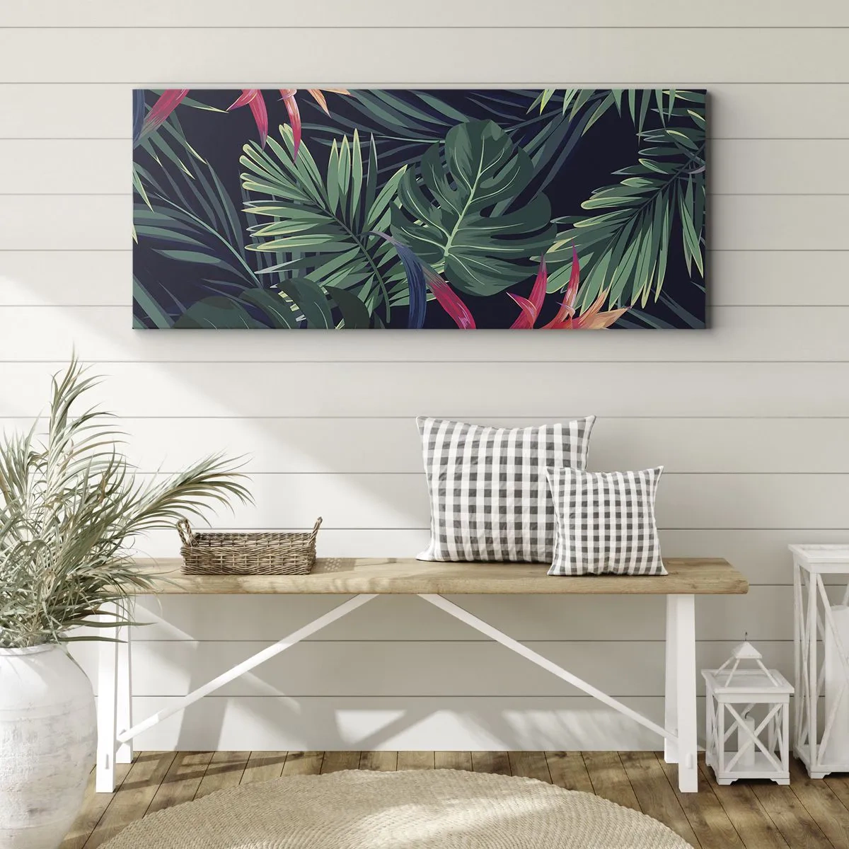 Vászonkép - Zölden égni - 100x40 cm