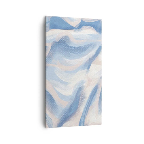 Vászonkép - Kék fodrok - 45x80 cm