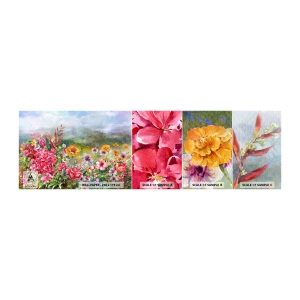 Fotótapéta Minta Standard Eco - A kert, amelyik megőrült - Virágok, Kert, Természet - 100x30 cm