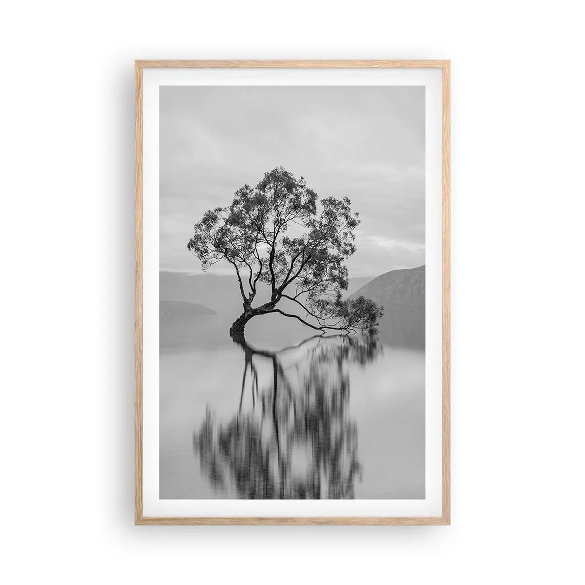 Poszter világos tölgy keretben - Van egy ilyen ország - 61x91 cm