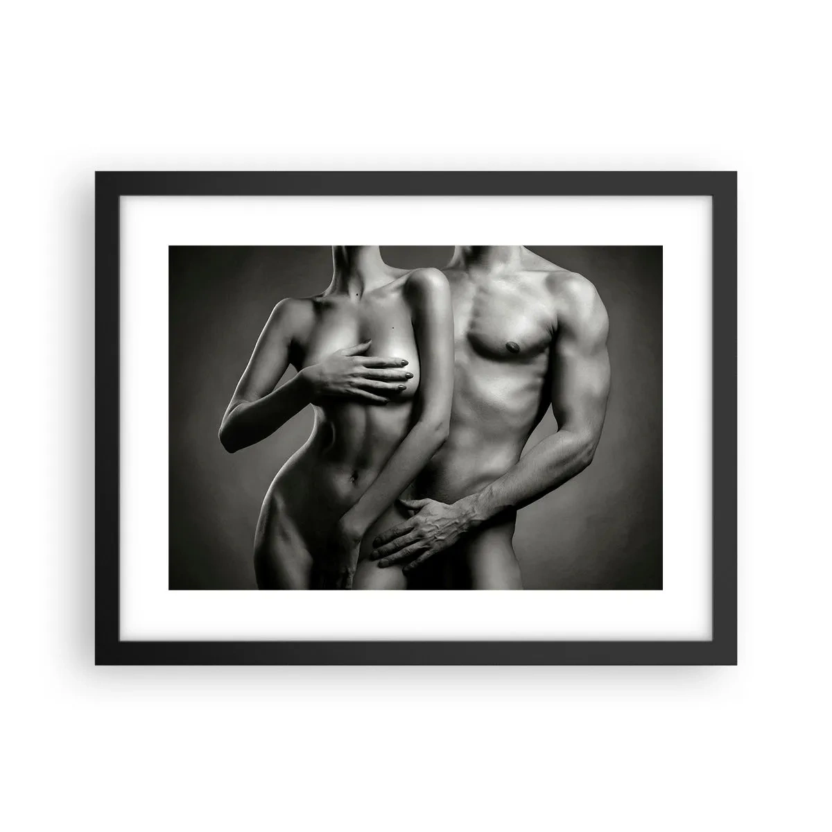 Poszter fehér keretben - Ádám és Éva - 40x30 cm