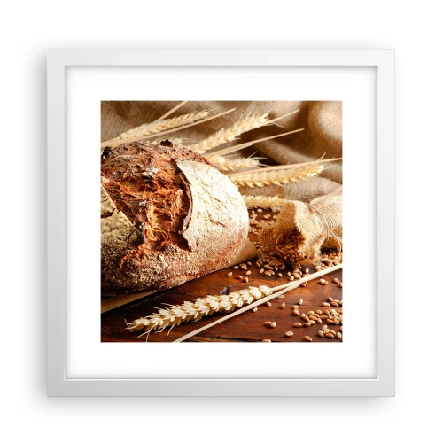 Poszter fekete keretben - Étvágygerjesztő, illatos, ropogós - 30x30 cm