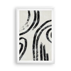 Poszter fekete keretben - Félig megállt - 61x91 cm