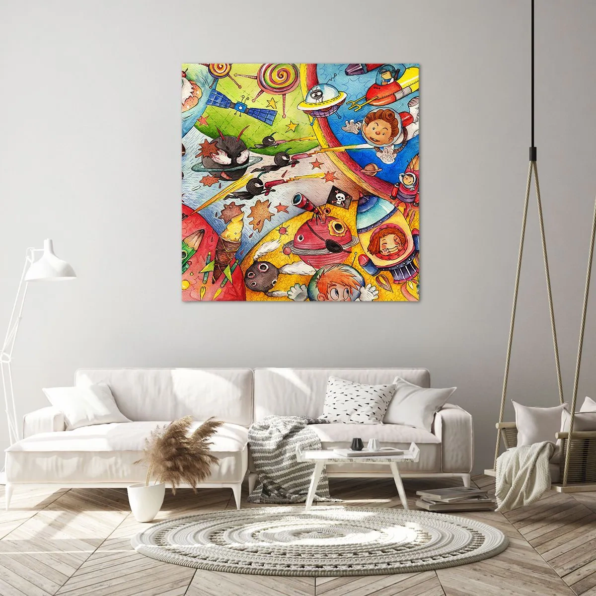 Vászonkép - Nagy űrkaland - 70x70 cm