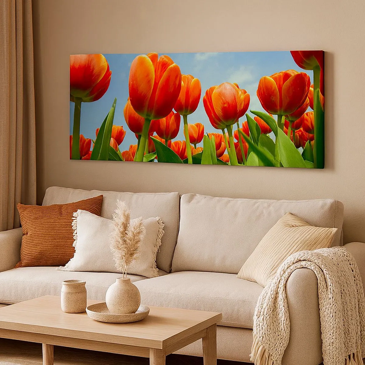 Vászonkép - A kék égen kívül semmire sincs szükségük az életükben - 100x40 cm