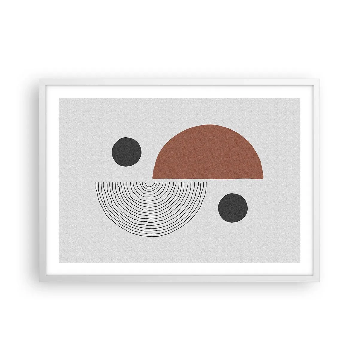 Poszter fekete keretben - A kerék tökéletessége - 70x50 cm
