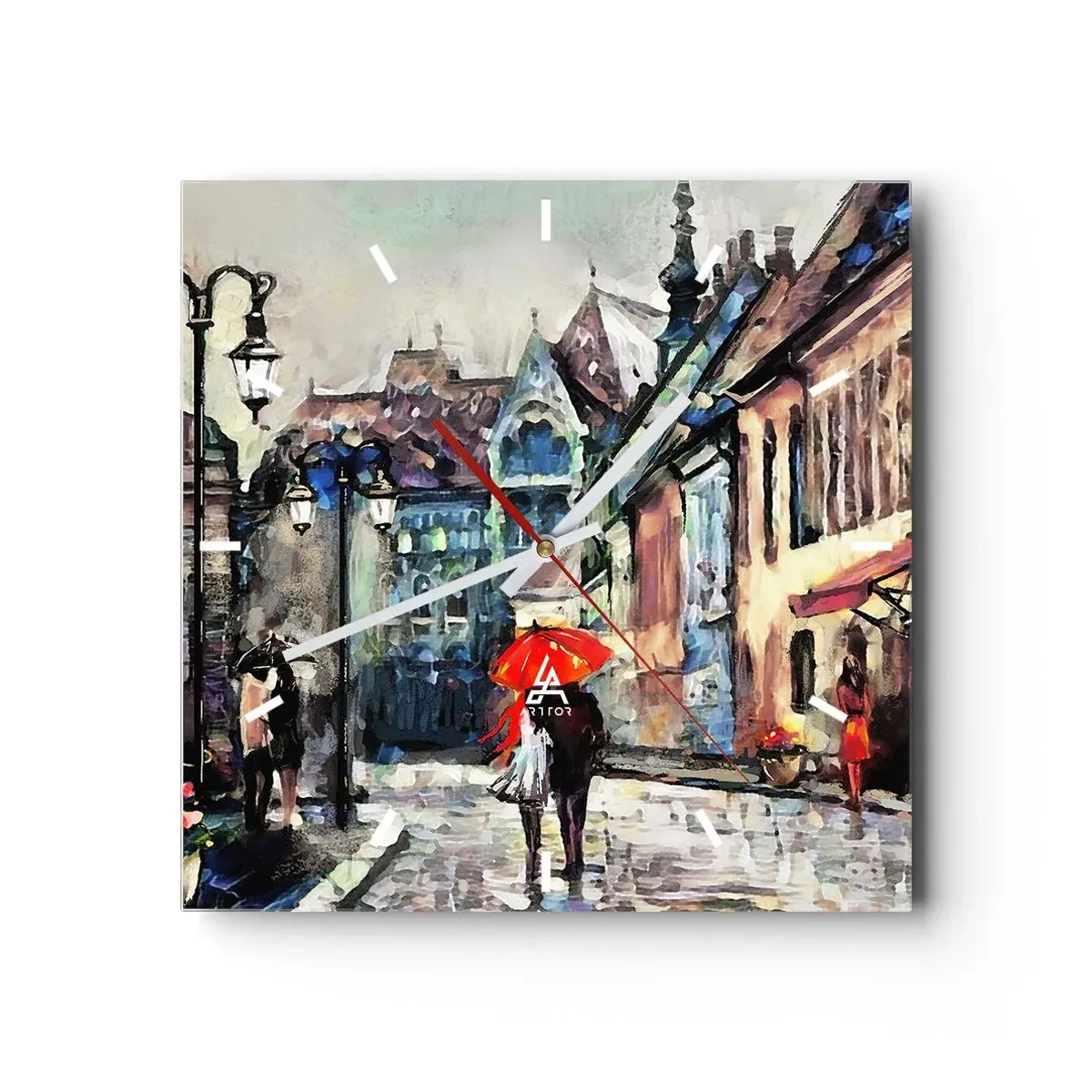 Falióra, Óra - Eső a kettőjüknek - 30x30 cm