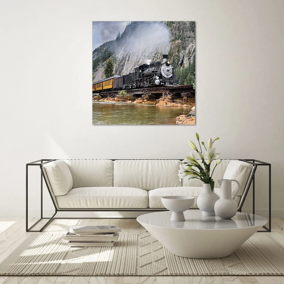 Üveg kép - Hova? Hova? - 40x40 cm