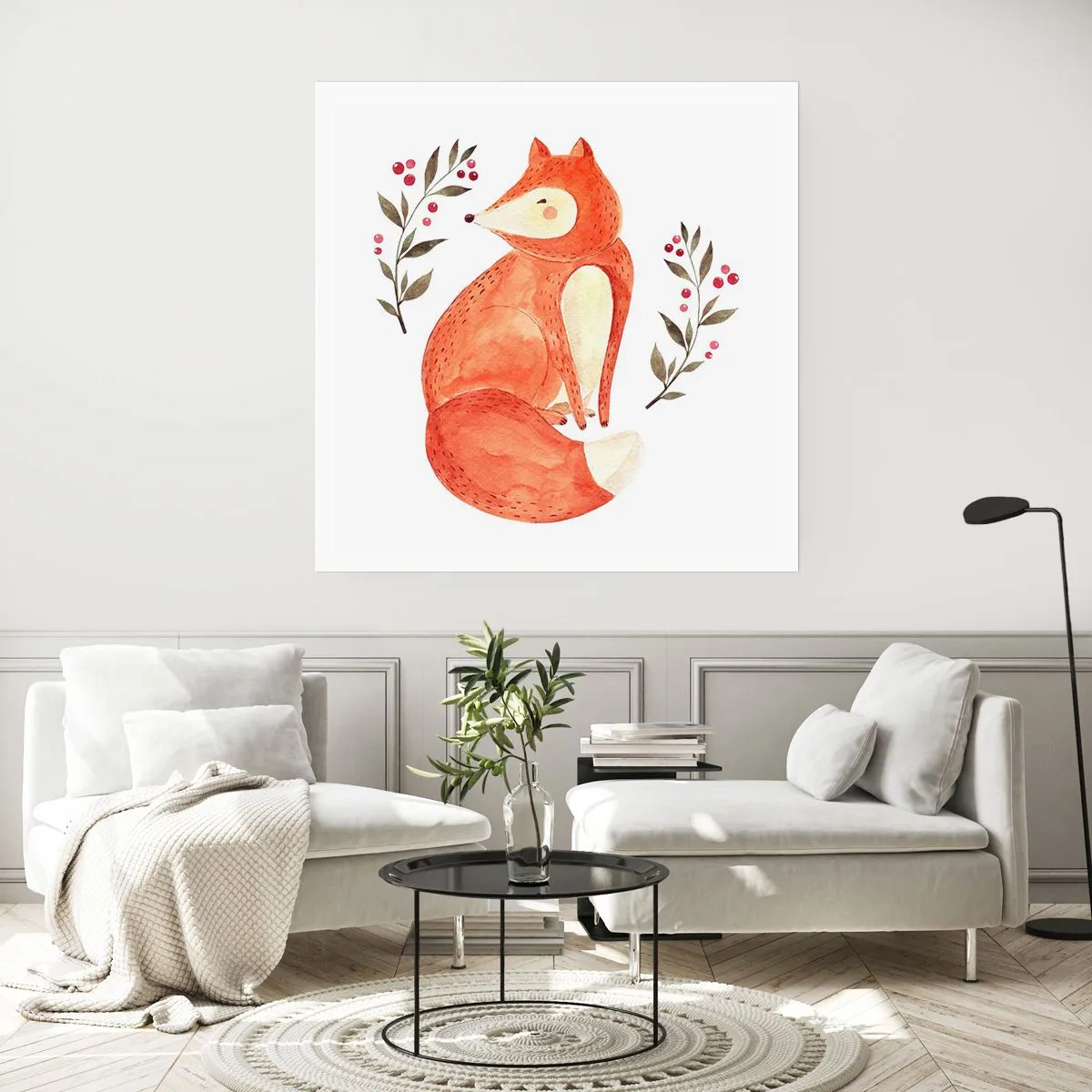 Poszter - Kis vörös hajú - 60x60 cm
