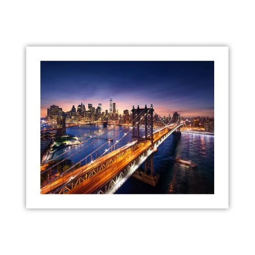 Poszter - Ragyogó híddal a város szívébe - 50x40 cm