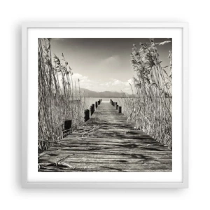 Poszter fekete keretben - A fű csendjében - 50x50 cm