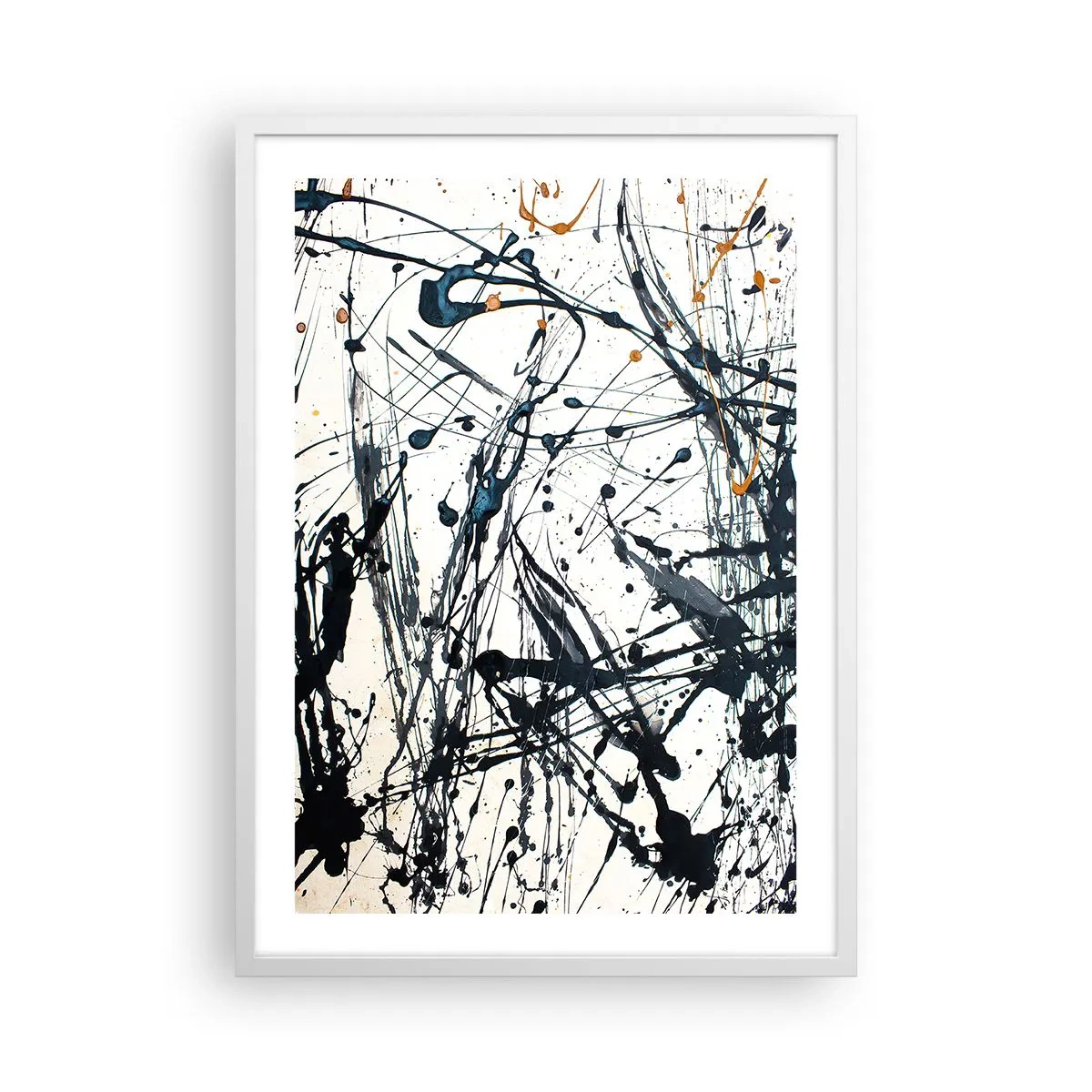 Poszter fekete keretben - Expresszionista absztrakció - 50x70 cm