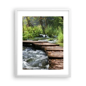 Poszter fekete keretben - A habzó zuhatag felett - 40x50 cm