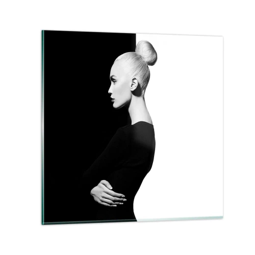 Üveg kép - Egyszerűen egy nő - 30x30 cm