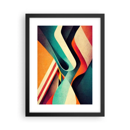 Poszter fehér keretben - Intenzív kompozíció - 30x40 cm