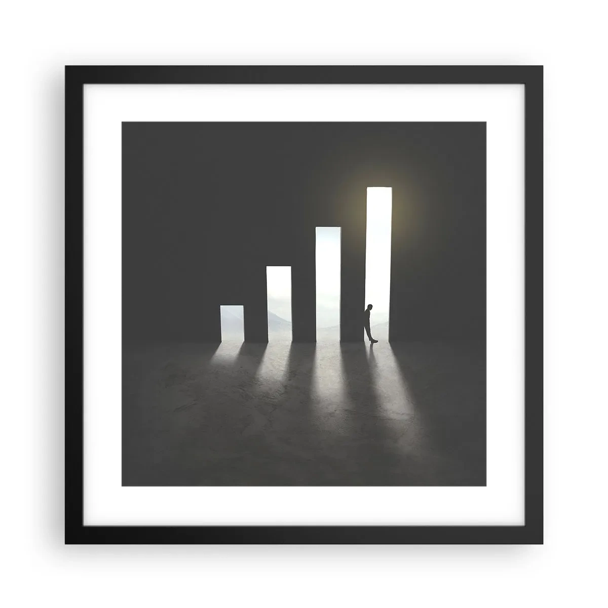 Poszter fehér keretben - Siker - egy benyomás - 40x40 cm