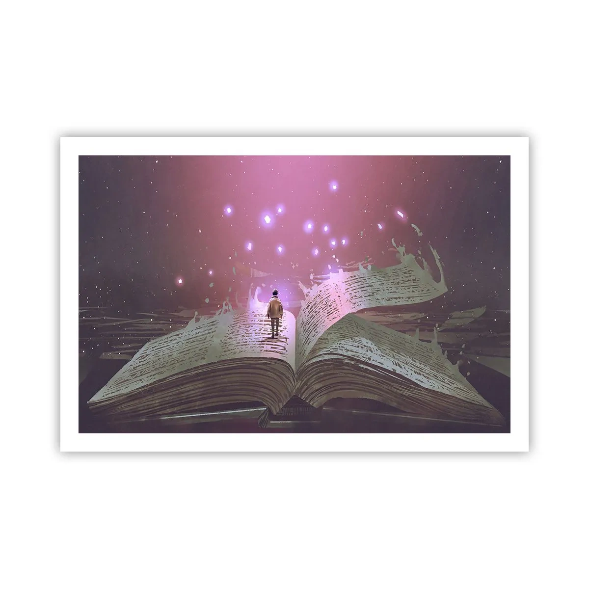 Poszter - Meghívás egy másik világba – olvass! - 91x61 cm