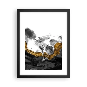 Poszter fehér keretben - Szerves kompozíció - 30x40 cm