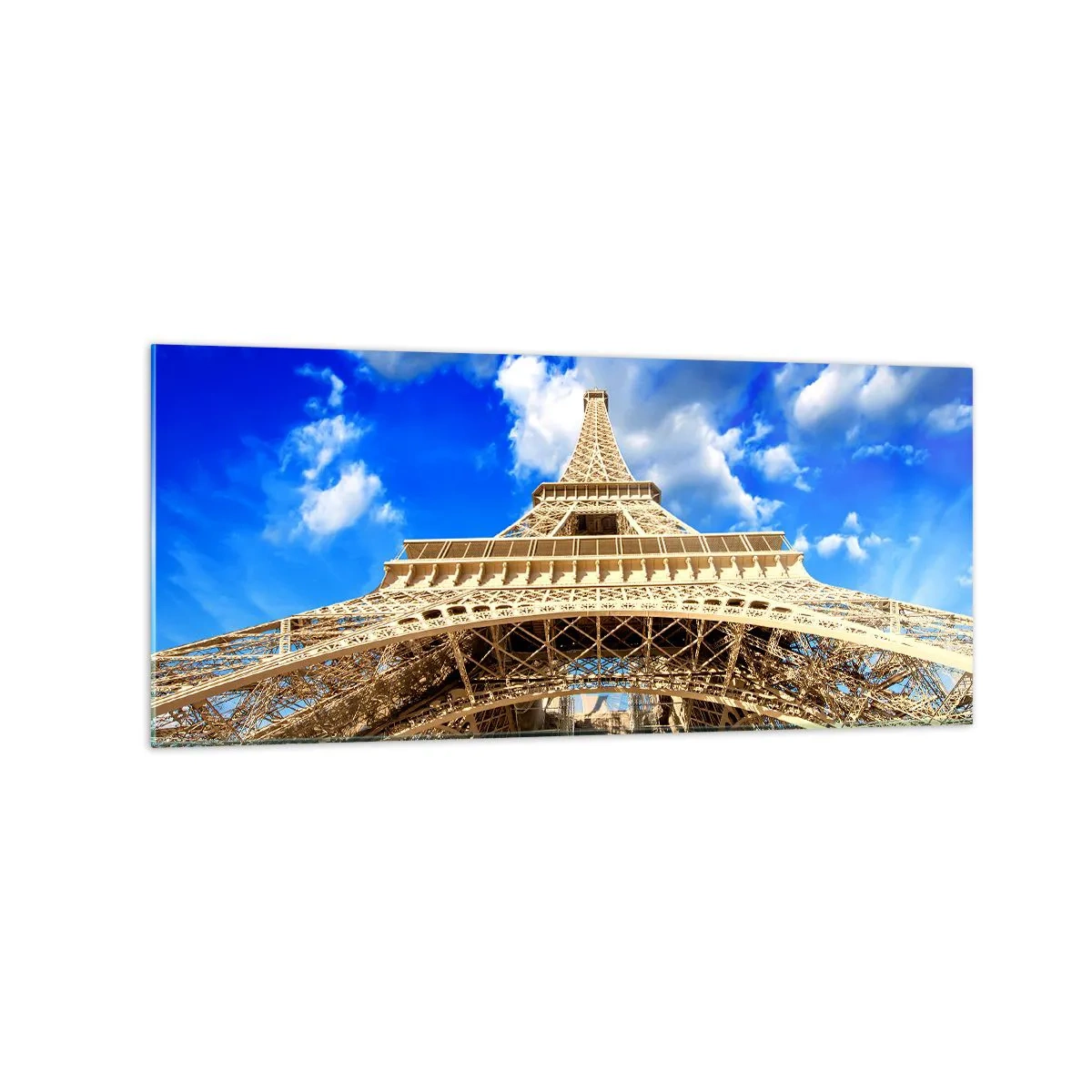 Üveg kép - Az ég és a felhők felé nyúlva - 120x50 cm