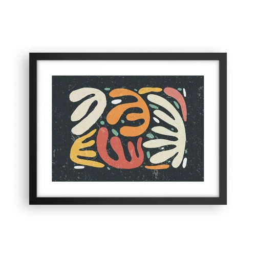 Poszter fehér keretben - Kompozíció - mindjárt elkaplak - 40x30 cm