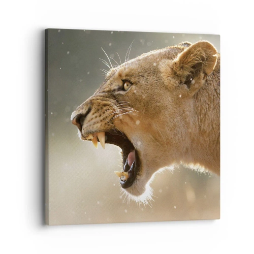 Vászonkép - Próbálj meg nem hallgatni - 30x30 cm