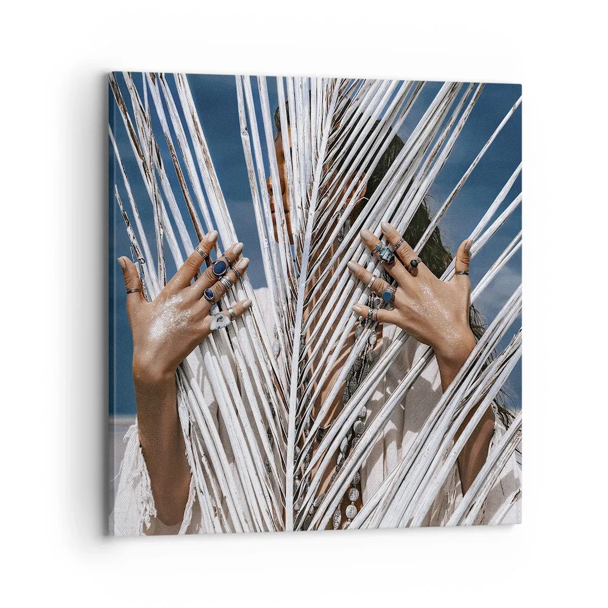 Vászonkép - Sámán asszonya? - 70x70 cm