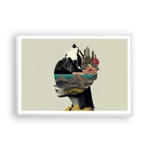 Poszter fekete keretben - Nő - mindig rejtély - 100x70 cm