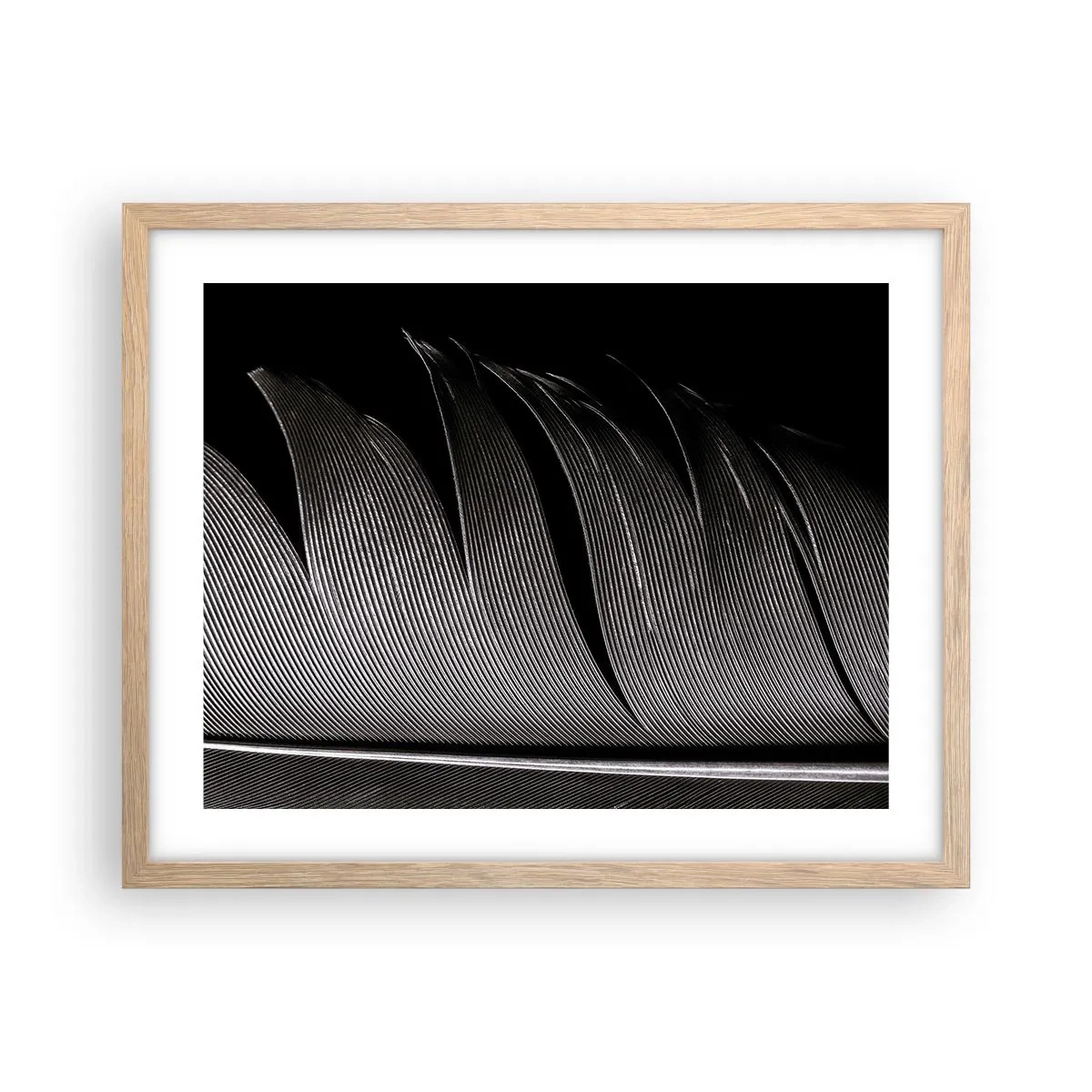 Poszter világos tölgy keretben - Toll - egy csodálatos konstrukció - 50x40 cm