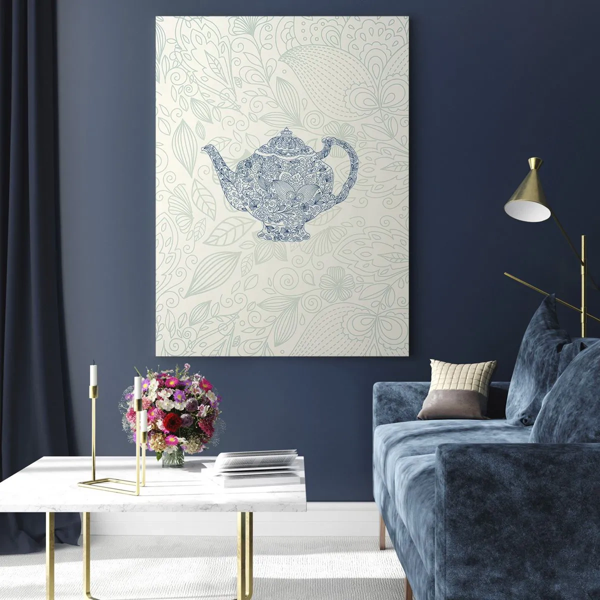 Üveg kép - Tea varázsa - 50x70 cm