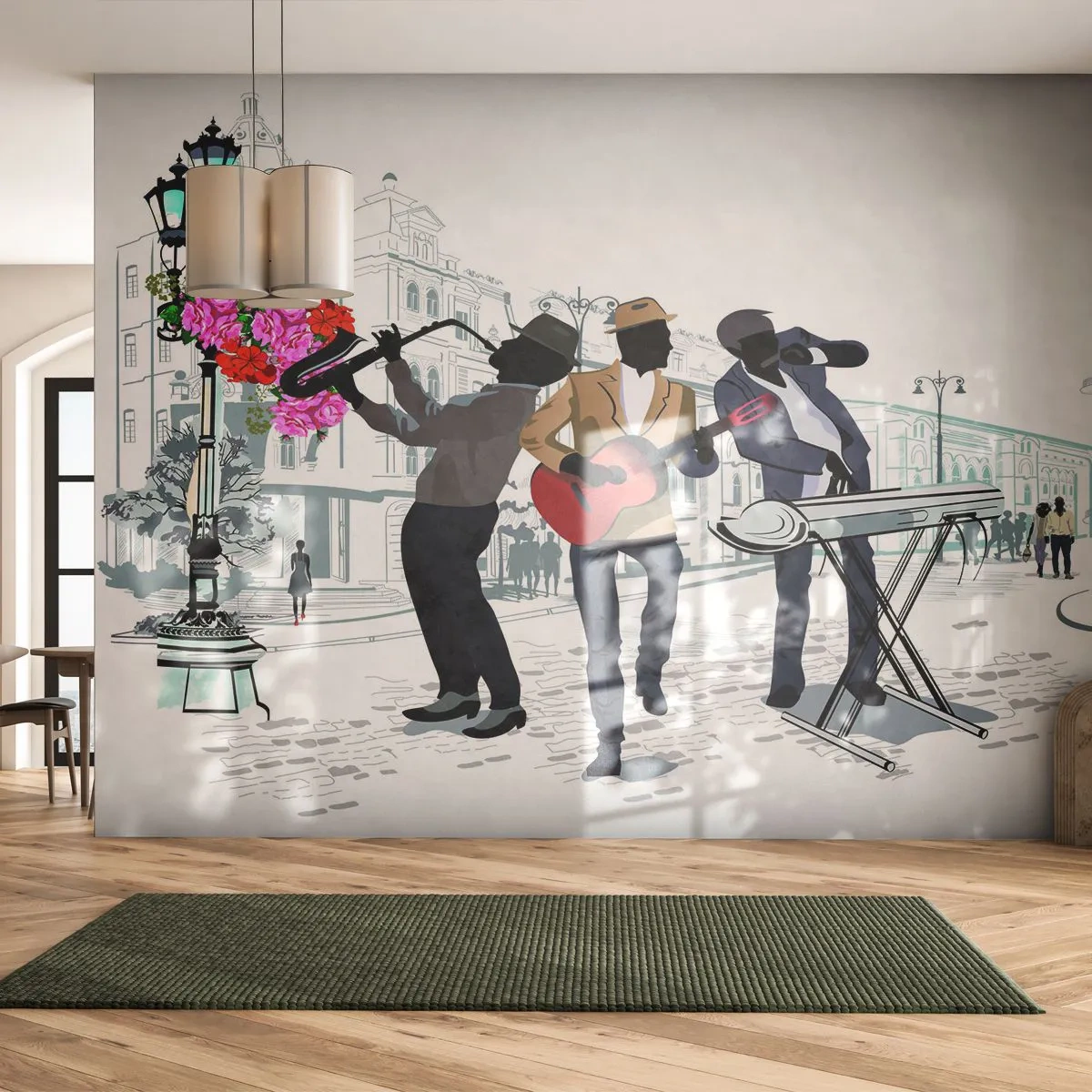 Fotótapéta Standard Eco - Utcai zene - Zene, Gitár, Zenekar - 200x140 cm