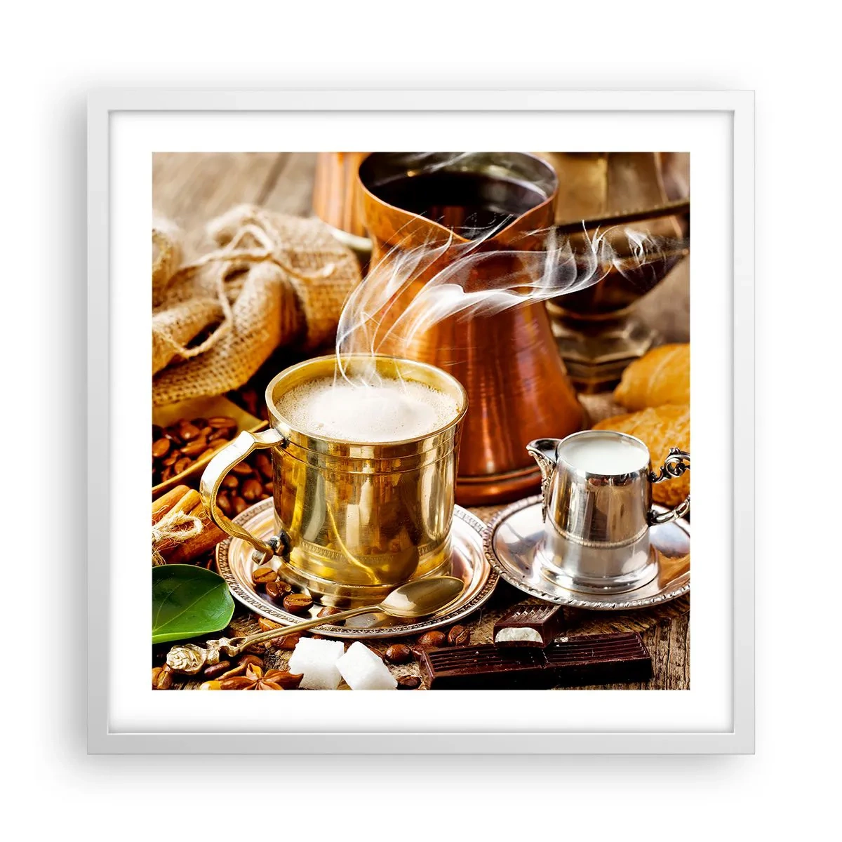 Poszter fekete keretben - Szép napot! - 50x50 cm