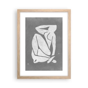 Poszter világos tölgy keretben - Álmélkodásban - 30x40 cm