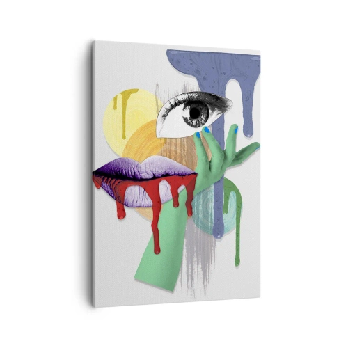 Vászonkép - Dekonstruált portré - 50x70 cm