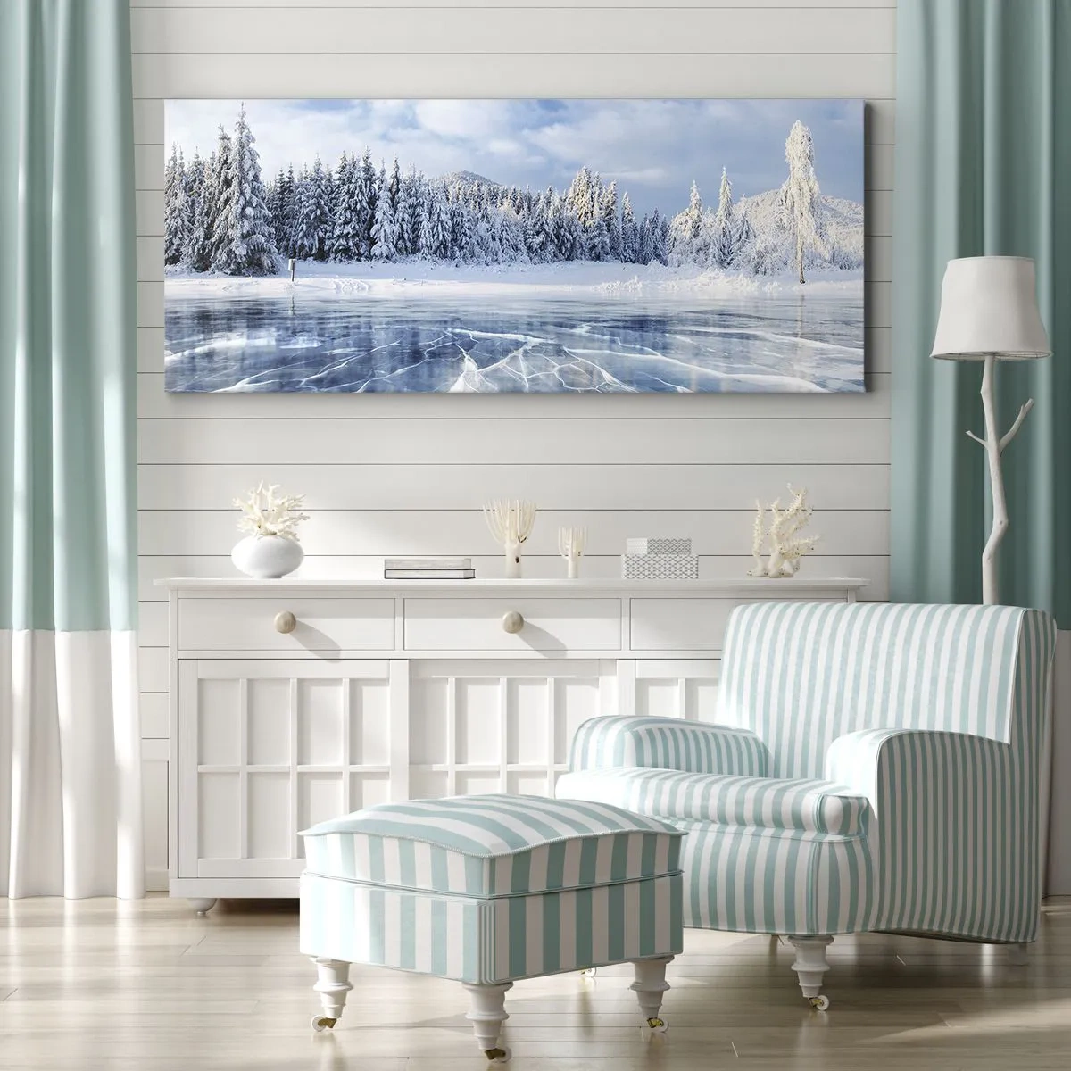 Vászonkép - Káprázatos és kristályos látvány - 100x40 cm