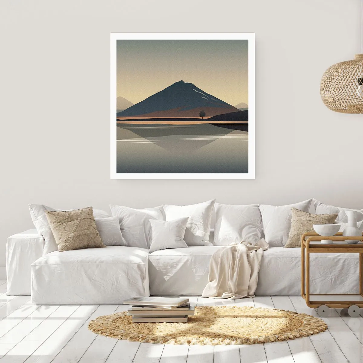 Poszter - Tükörreflexió - 60x60 cm