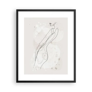 Poszter fehér keretben - Eltévedni nézésben - 40x50 cm