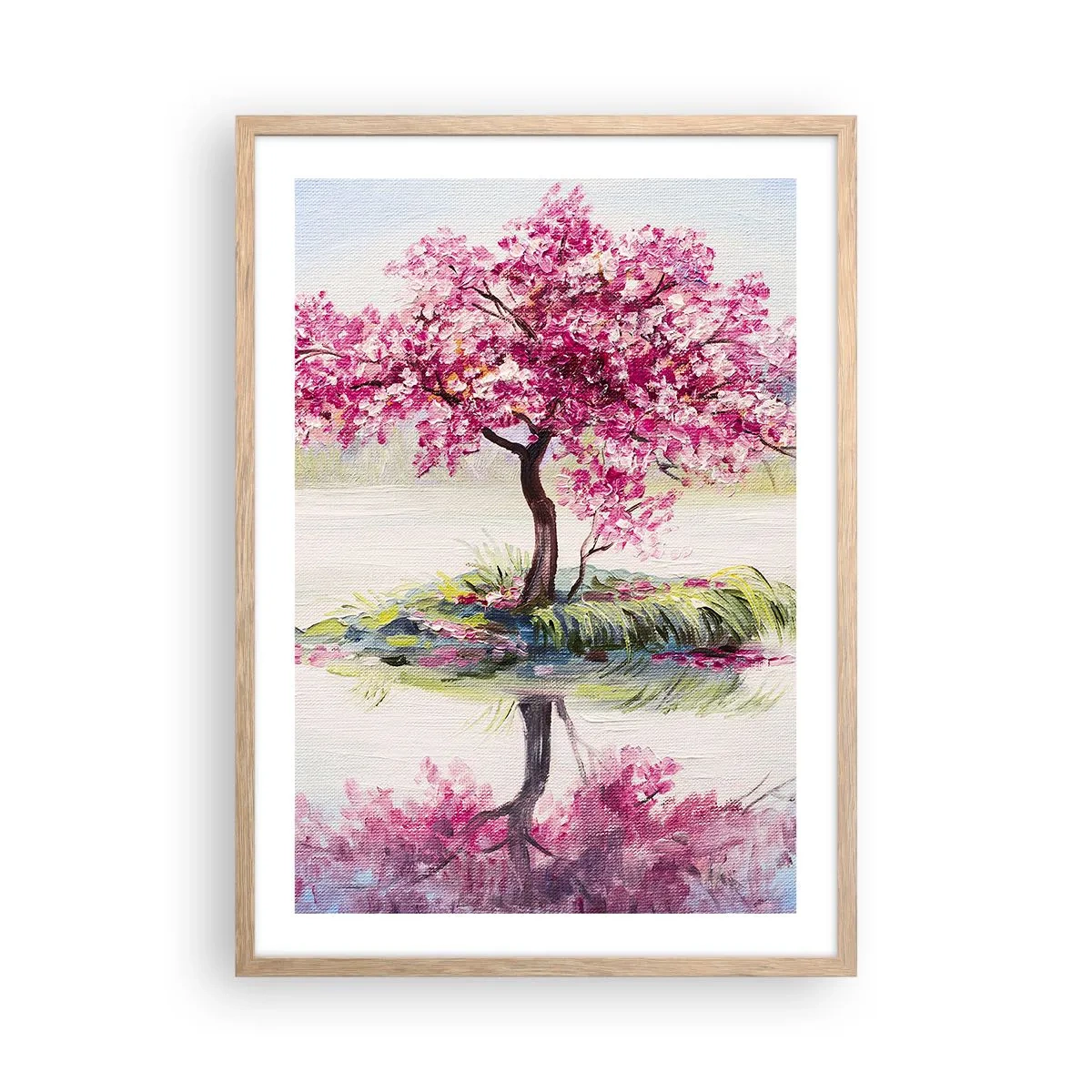 Poszter világos tölgy keretben - A tavasz ünnepe - 50x70 cm