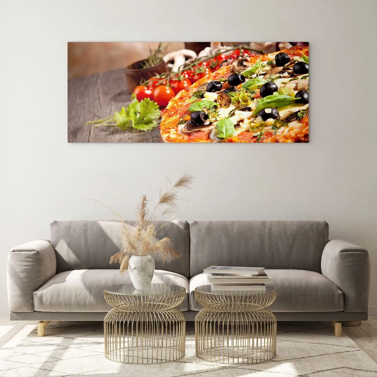 Üveg kép - A tellúros összetevőkből - 100x40 cm