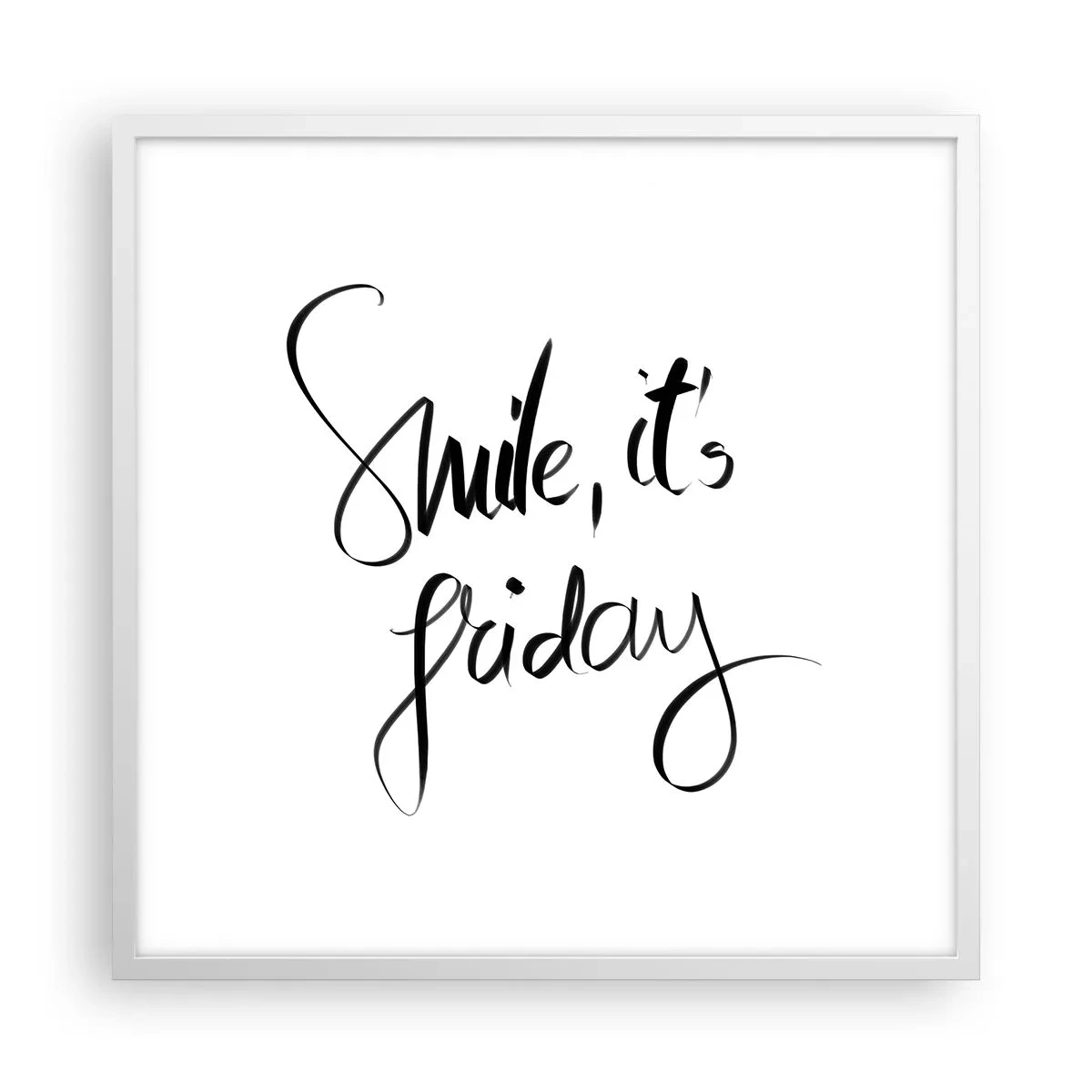 Poszter fekete keretben - Igazi öröm - 60x60 cm