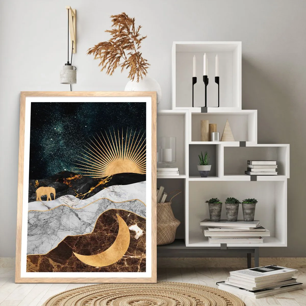 Poszter világos tölgy keretben - Örök törvények - 50x70 cm