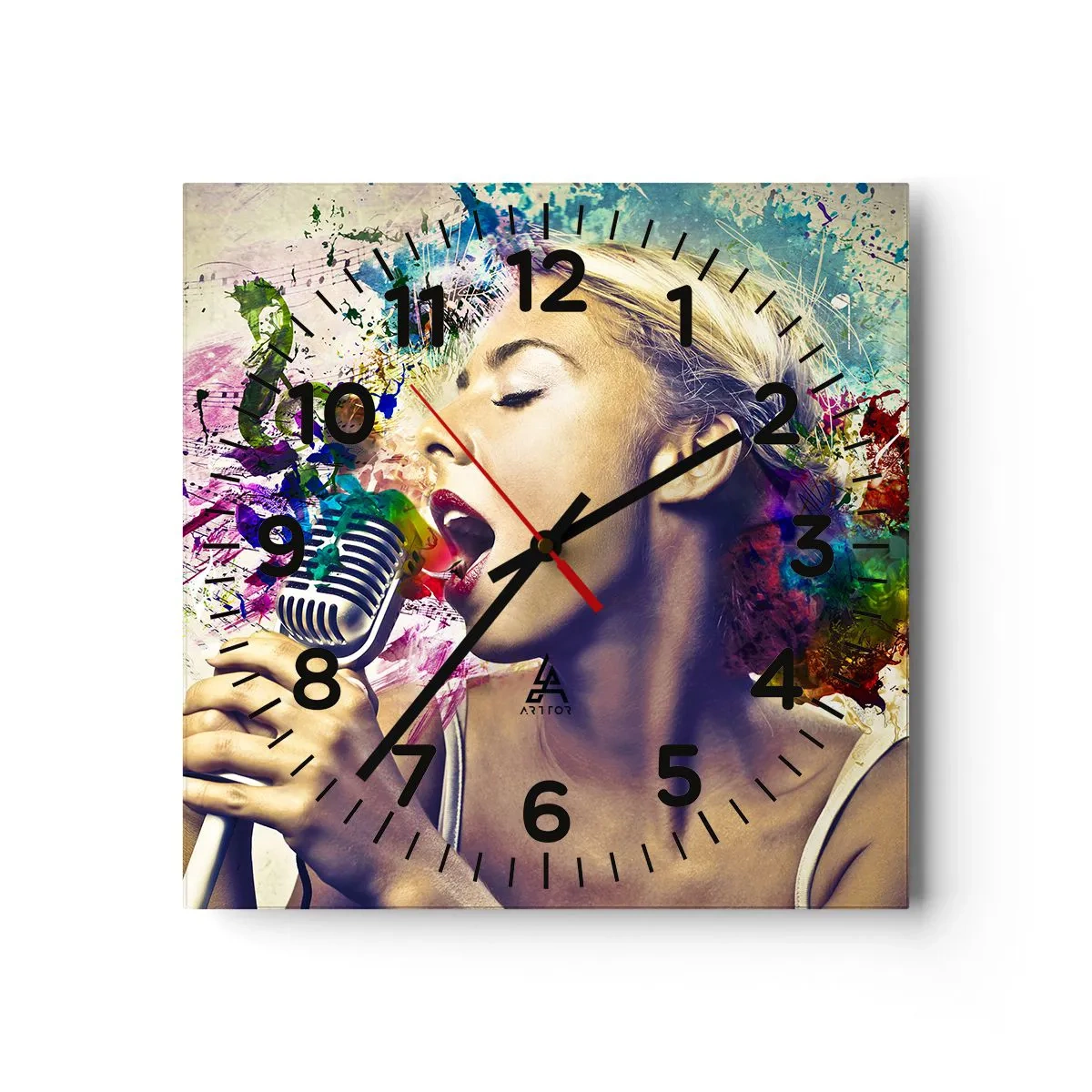 Falióra, Óra - Fesd meg a világot a hangoddal - 40x40 cm
