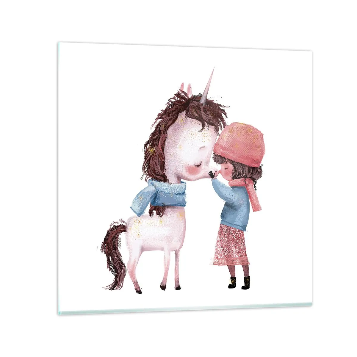 Üveg kép - Téli mese - 70x70 cm