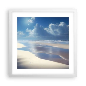 Poszter fekete keretben - Nyaralás a paradicsomban - 40x40 cm