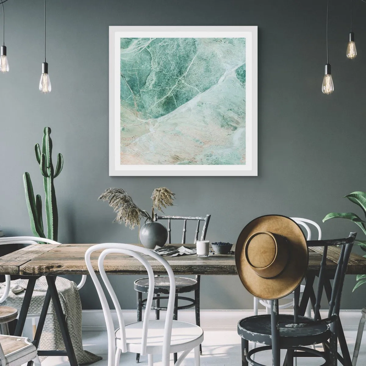 Poszter fekete keretben - A kő nemes hűvössége - 50x50 cm