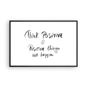 Poszter fehér keretben - Hogyan élj? - 91x61 cm