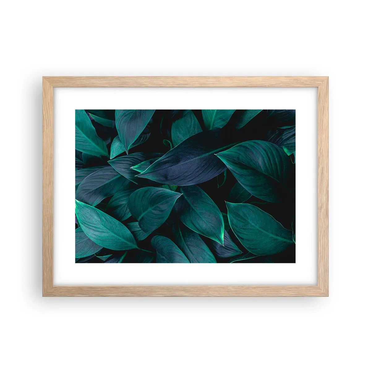 Poszter világos tölgy keretben - Maga a zöldellő növényzet - 40x30 cm