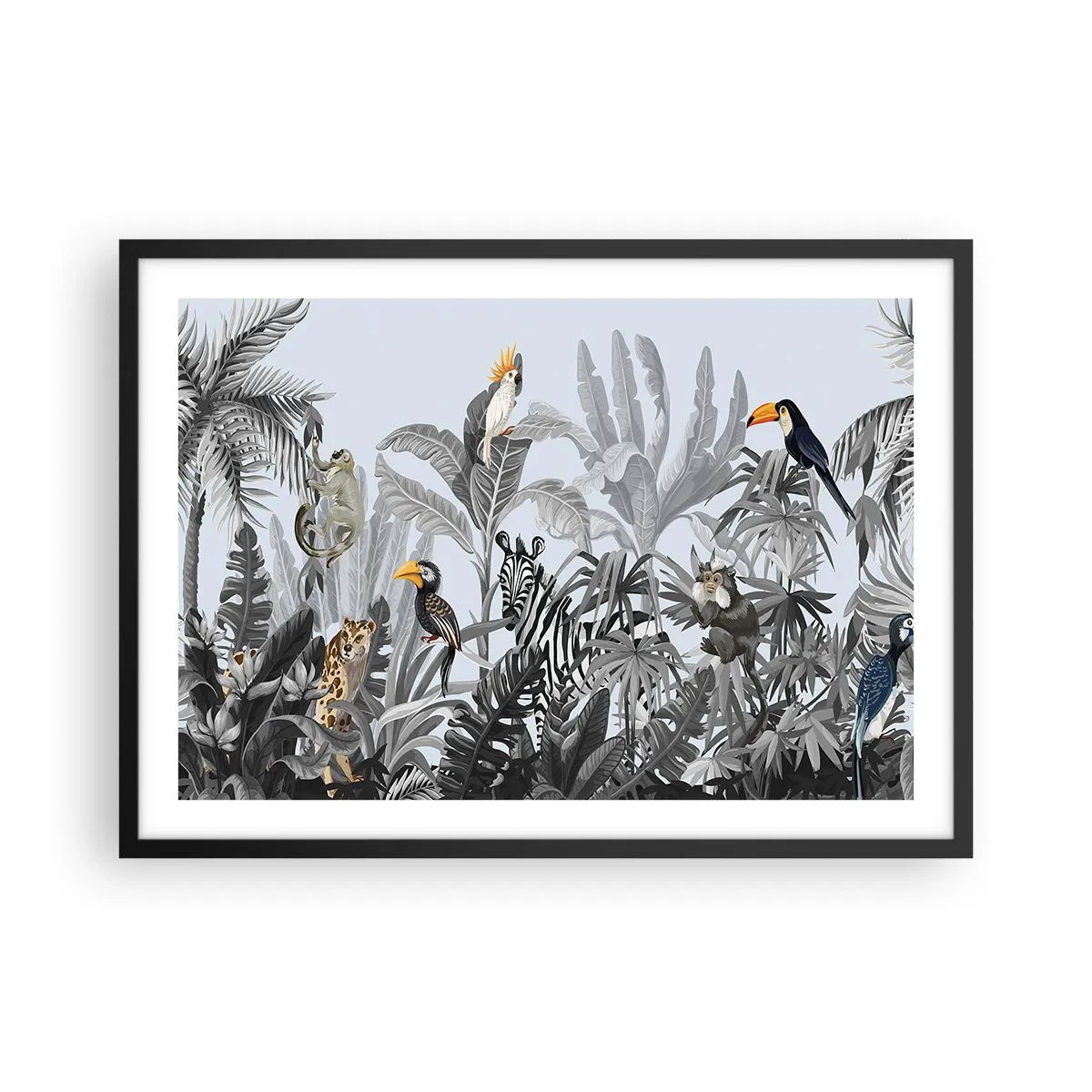 Poszter fehér keretben - Afrikai mese - 70x50 cm