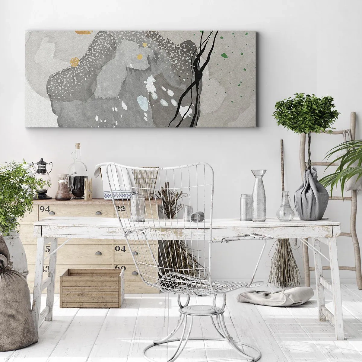 Vászonkép - Organikus kompozíció - 120x50 cm