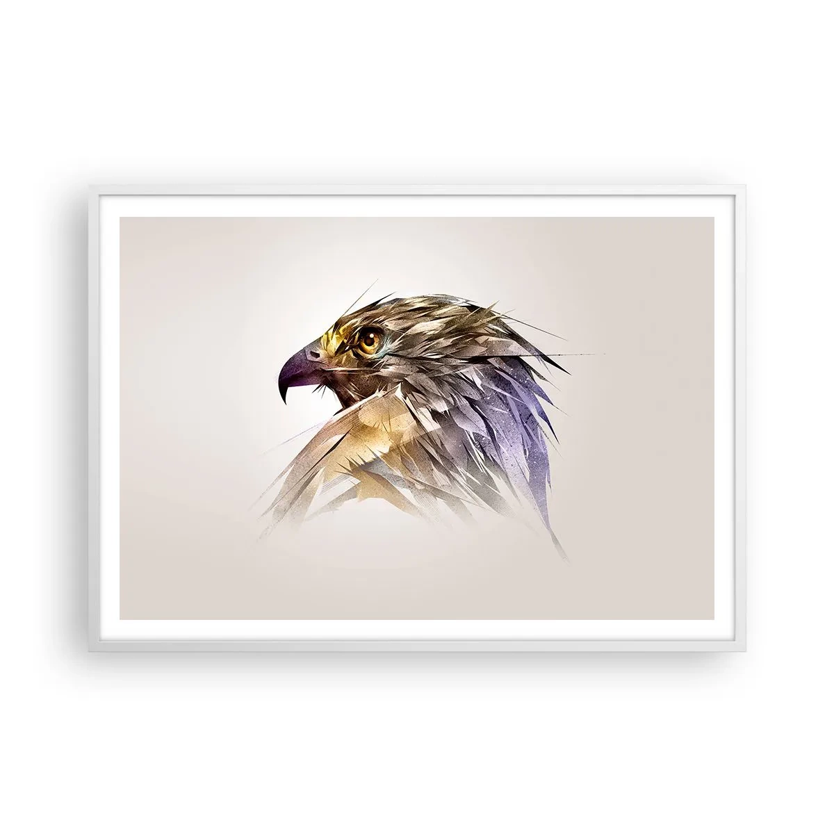 Poszter fekete keretben - Egy harcos portréja - 100x70 cm